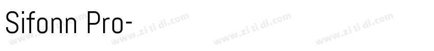 Sifonn Pro字体转换